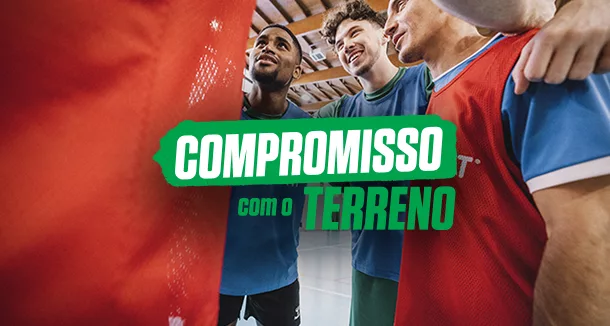 O desporto vive-se em campo, onde tudo acontece.